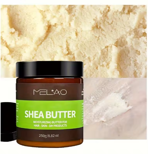 MELAO Organic Shea Butter for Body & Face Organic , 100% Raw & Unrefined to Soften, Smooth & Boost Radiance