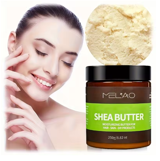 MELAO Organic Shea Butter for Body & Face Organic , 100% Raw & Unrefined to Soften, Smooth & Boost Radiance