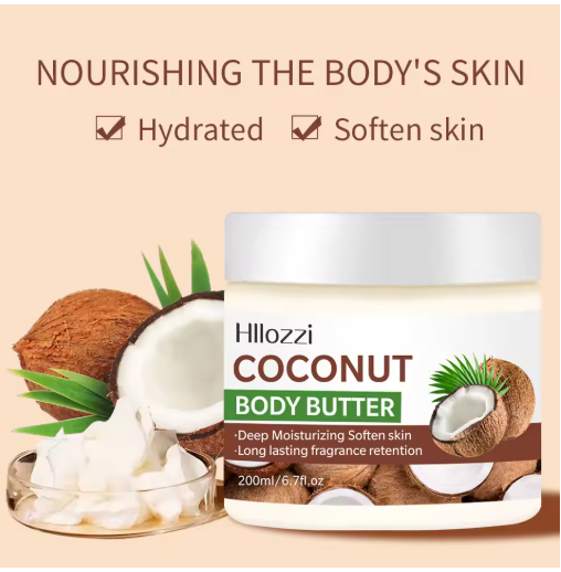 200ml High Moisturizing Body Butter Cream Coconut Mango Flavor Body Cream Moisturizing and Nourishing Body Repair Cream