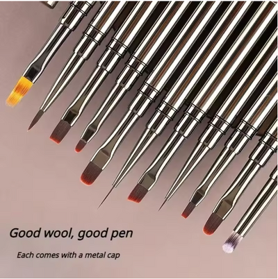 Nails Art Liner Brushes Elongated Lines Striping Drawing Painting 6/9/12/15/18/25mm Nail Design Pen Professional Manicure Tool