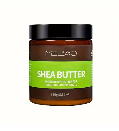 MELAO Organic Shea Butter for Body & Face Organic , 100% Raw & Unrefined to Soften, Smooth & Boost Radiance