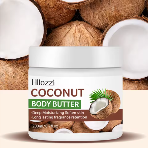 200ml High Moisturizing Body Butter Cream Coconut Mango Flavor Body Cream Moisturizing and Nourishing Body Repair Cream